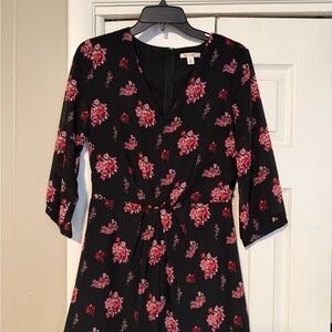 Women’s floral black romper